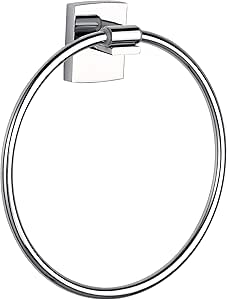 Anilla de toallas tesa Klaam, metal cromado, autoadhesiva ...