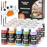 Acrylic Paint Set, 16 X12Ml Tubes Craft Paints For Children, Acrylic Paint Kit F | UK