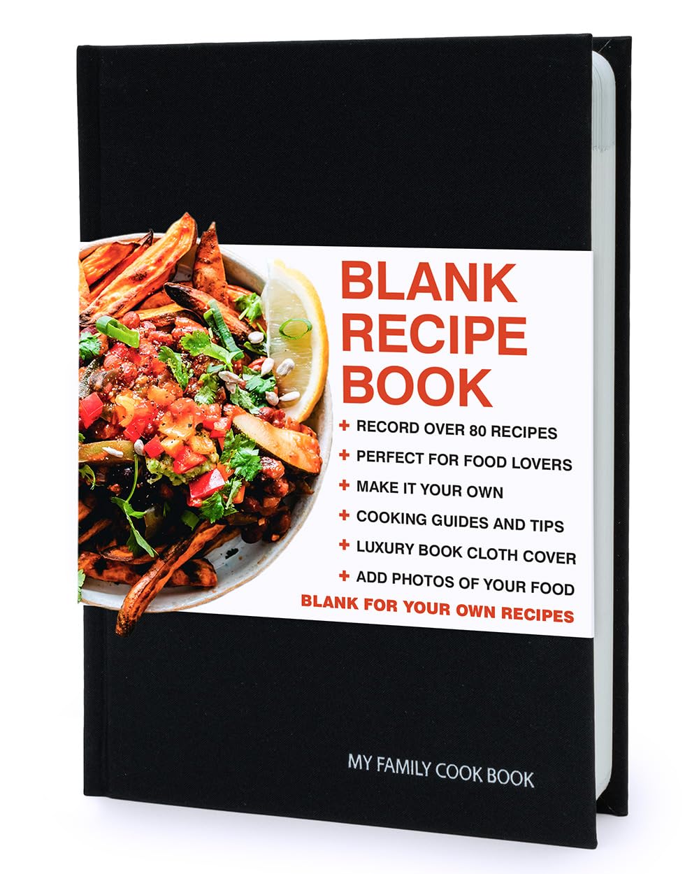 Suck UK Recipe Book For Own Recipes | Cook Book Blank | Blank Recipe Book | My Family Cookbooks | Cooking Food Recipes | Write Your Own Journal | Hardcover DIY Cookbook | Chefs Secret Journal | Black
