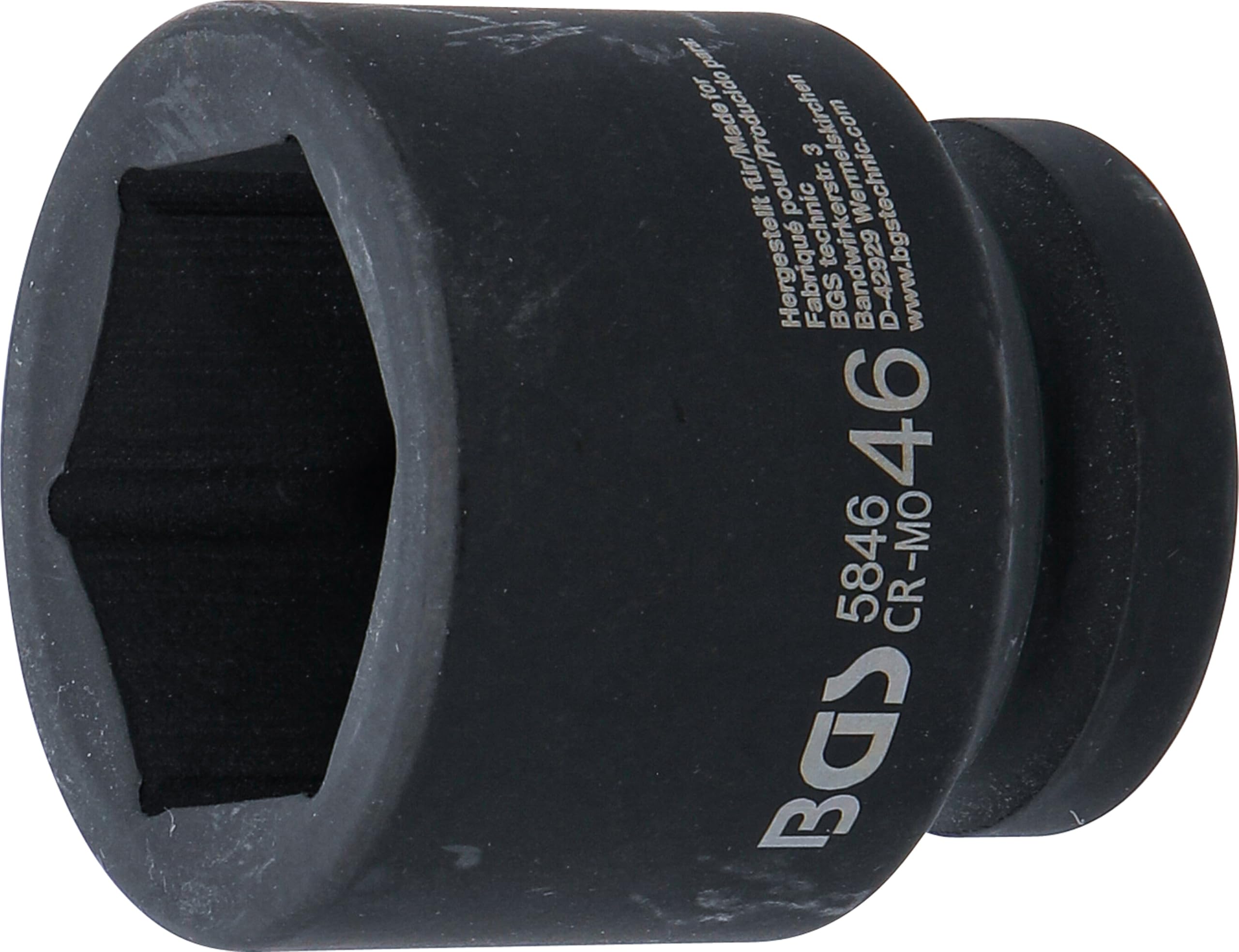 BGS 5846 | Impact Socket, Hexagon | 25 mm (1") Drive | 46 mm — image 1