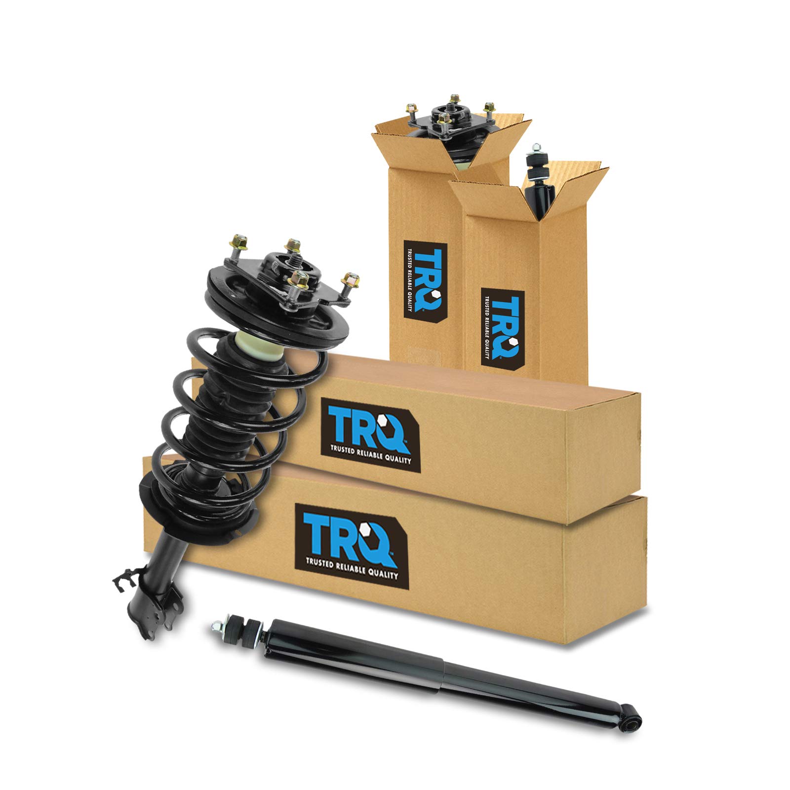 Photo 1 of TRQ Front and Rear Complete Strut Assembly & Shock Absorber Kit Complete Strut & Coil Spring Assembly Compatible with 2008-2012 Ford Escape 2008-2011 Mazda Tribute Mercury Mariner