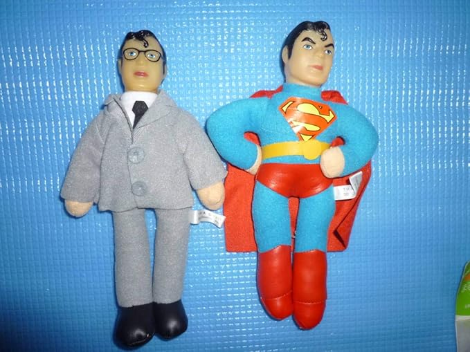 Amazon Bビンテージスーパーマン スーパーマンクラークケントぬいぐるみ2体セット ぬいぐるみ ホビー