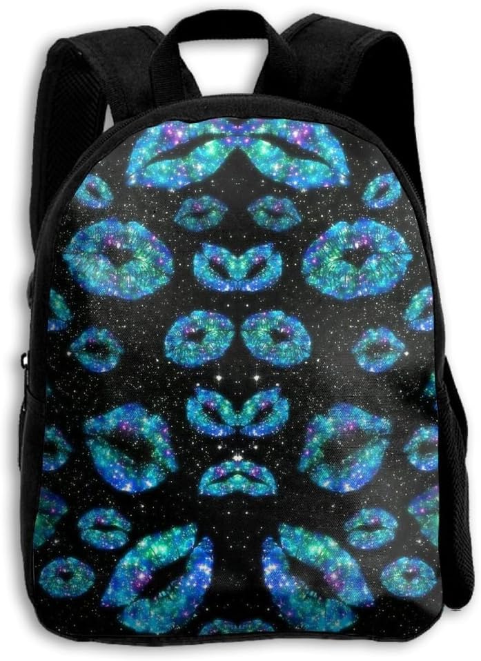 Galaxy Lips Boys Girls Popular Printing Toddler Kid Pre School Backpack Bags Lightweight