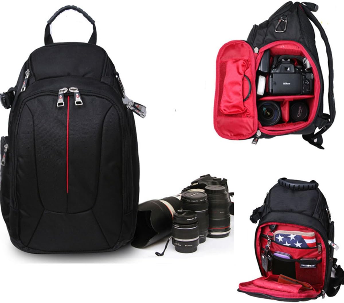 Swissgear Professional Black Camera Case / Backpack With Waterproof