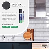 RAINBOW CHALK MARKERS Twin Dark Grey Grout Pen Restore Kitchen Bathroom Tile view 7