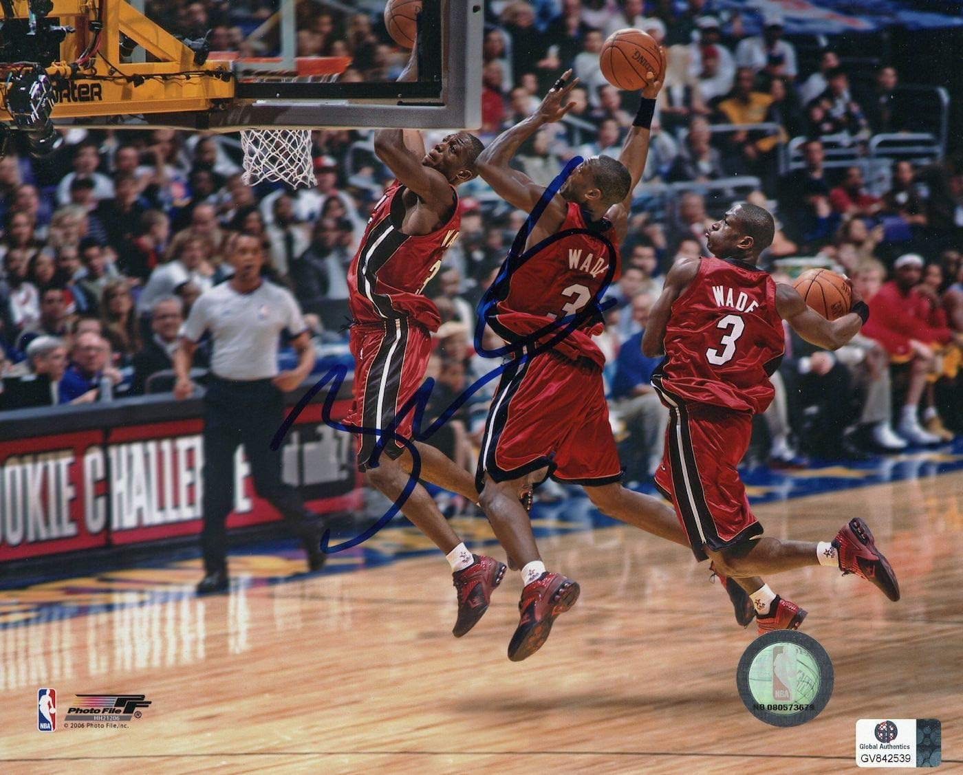 dwyane wade signed basketball