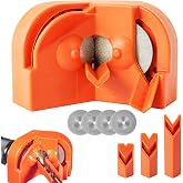 Drill Bit Sharpener for All Bits, Multipurpose Drill Bit Grinding Sharpener with 4 Grinding Wheels, Drill Machine Blade Sharpening Tool for Carbide, Masonry, High-Speed Steel, Cobalt and Tin-Coated