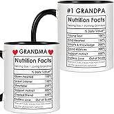 Breezy Valley Grandma Grandpa Coffee Mugs, Christmas Gifts For Grandparents From Grandchildren Grandkids - Best Grandma And Grandpa Gifts Ideas, Coffee Mugs For Grandparents