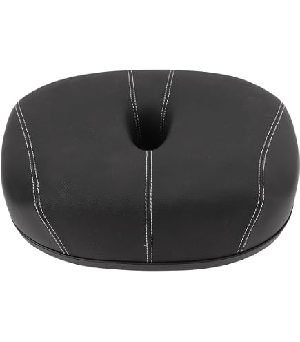 Selle de vélo rembourrée, PU sans Nez Large Remplacement Confortable Selle de vélo rembourrée, PU sans Nez Large Remplacement Confortable