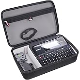 Mchoi Hard Portable Case for Brother P-Touch Label Maker PTD600 /D610BT Connected Label Maker, Case Only (Black and Grey)