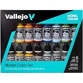 Vallejo - Naval (Steam Era) Acrylic Paint Set | Model Color | High Pigmentation Colors| Realistic and Historical Finishes for painting Steamships of any Era | 16 Bottles x 18 ml. (0.60 fl.oz)