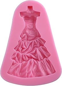 FUNSHOWCASE Bride Torso with Wedding Dress Fondant Candy Silicone Mold for Sugarcraft, Cake Decoration, Cupcake Topper, Chocolate, Pastry, Cookie Decor, Jewelry, Polymer Clay, Crafting Projects