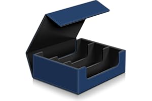 Kitoyz 1800+ Trading Card Storage Box, Magnetic Closure Card Deck Boxes, PU Leather Card Box Card Storage Case for Magic Commander YugiOh TCG TGG Cards Sport Cards