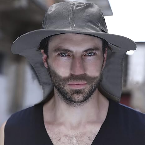 hat with neck flap name