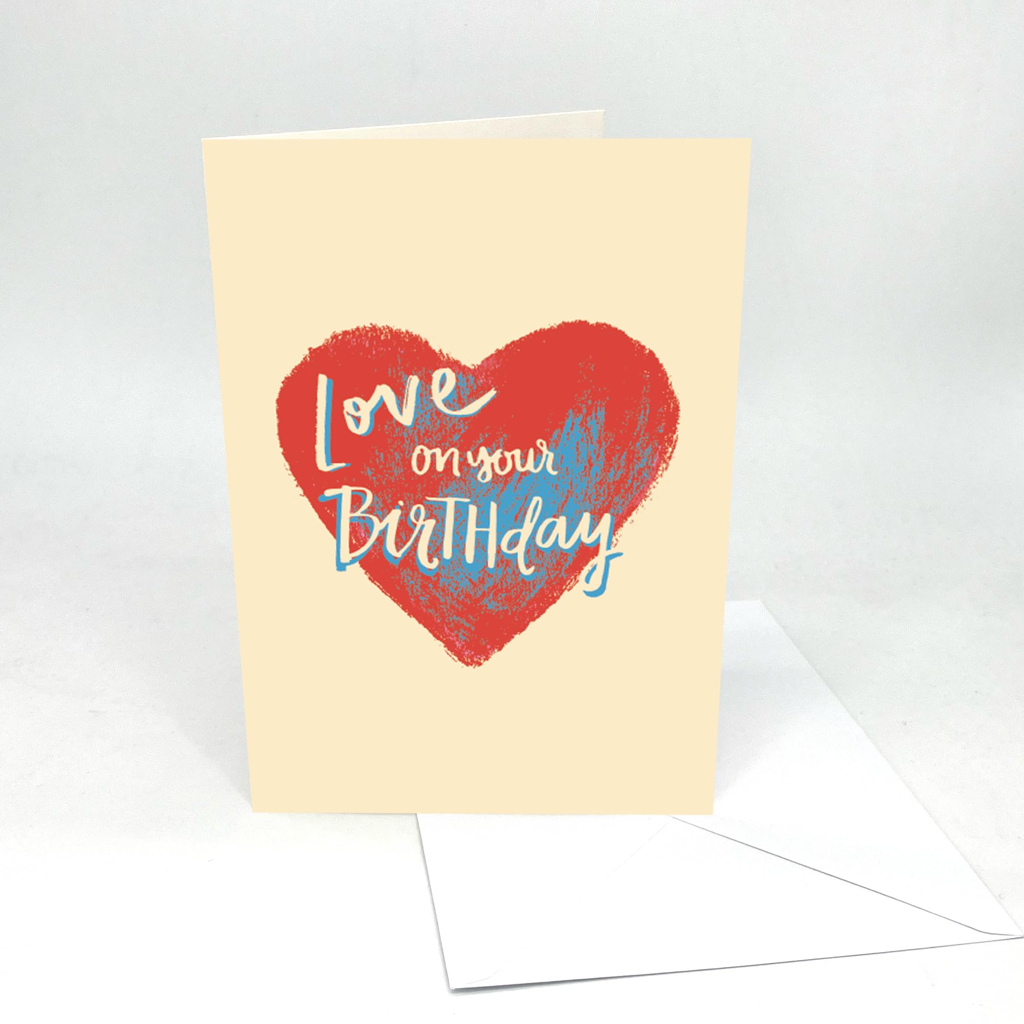 Birthday Audio Card | Record Your Own 30 second Message | A5 size | Design: Birthday Heart Cover