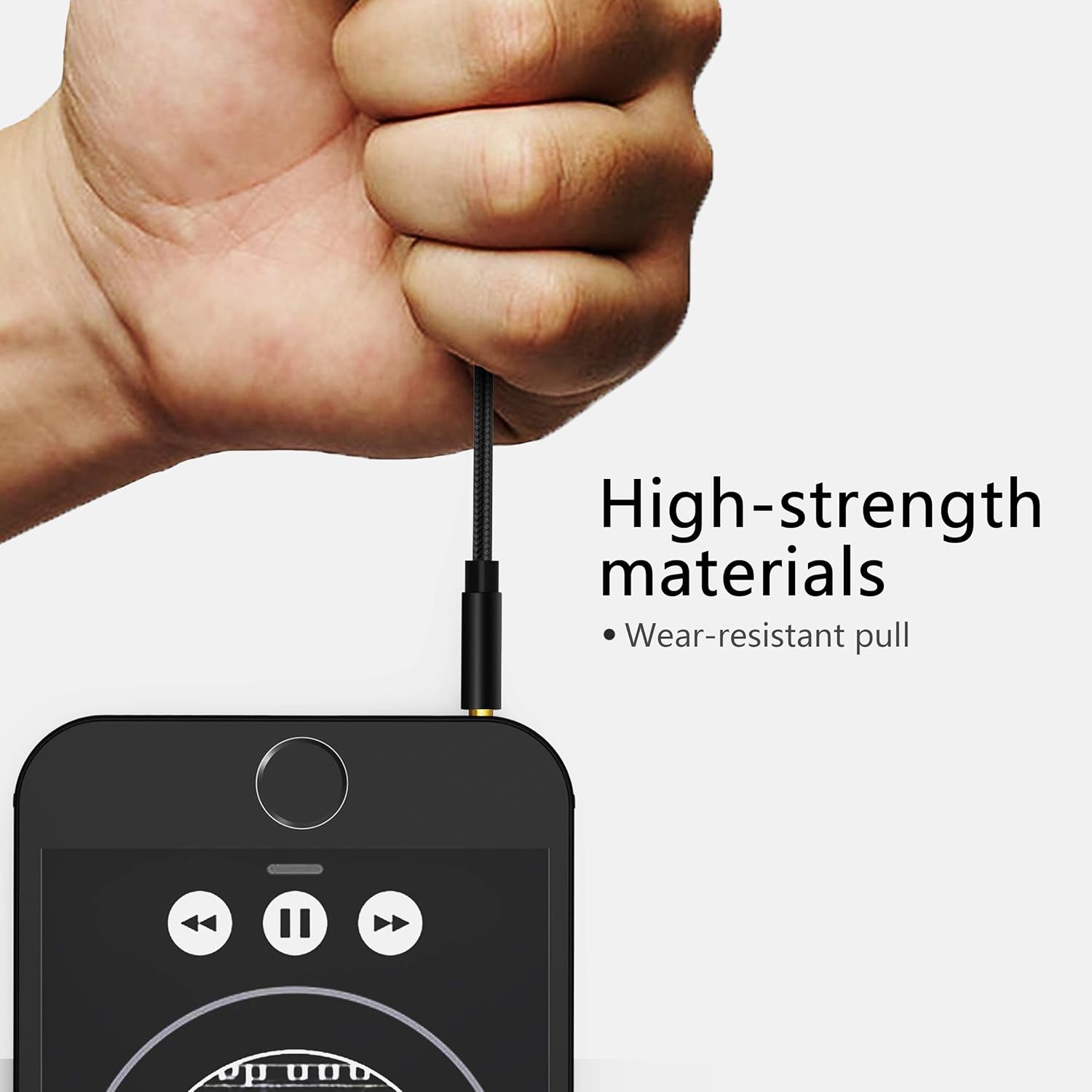 KINPS Audio Auxiliary Stereo Extension Audio Cable 3.5mm Stereo Jack Male to Female, Stereo Jack Cord for Phones, Headphones, Speakers, Tablets, PCs, MP3 Players and More (10FT/ 3M, Nylon-Black): Home Audio & Theater