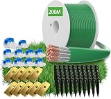 Headley Tools 200m Boundary Cable for Robotic Lawnmower +50 Pegs +10 Connectors view 1