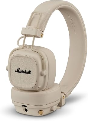 Major V Bluetooth Kopfhörer, 100 Stunden Spielzeit – Crème