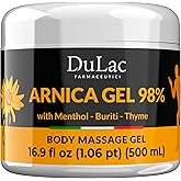 Dulac Arnica Body Massage Gel – Water-Based Cosmetic Massage Gel with Arnica Montana, Fast-Absorbing Lightweight Texture, Non-Greasy Feel, Dermatologically Tested, 16.9 fl oz