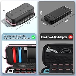 Switch OLED Carrying Case Compatible with Nintendo