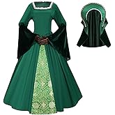 Mambabacosp Vintage Renaissance Tudor Anne Boleyn Costume Outfit Anne Boleyn Cosplay Dress