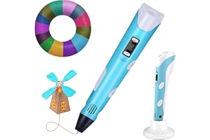 3D Pen Painting kit for Kids - Fun Drawing Kit 3 D Pens for Kids Ages 8-12 with 10 Color PLA Filament, Holder, Art Supplies -