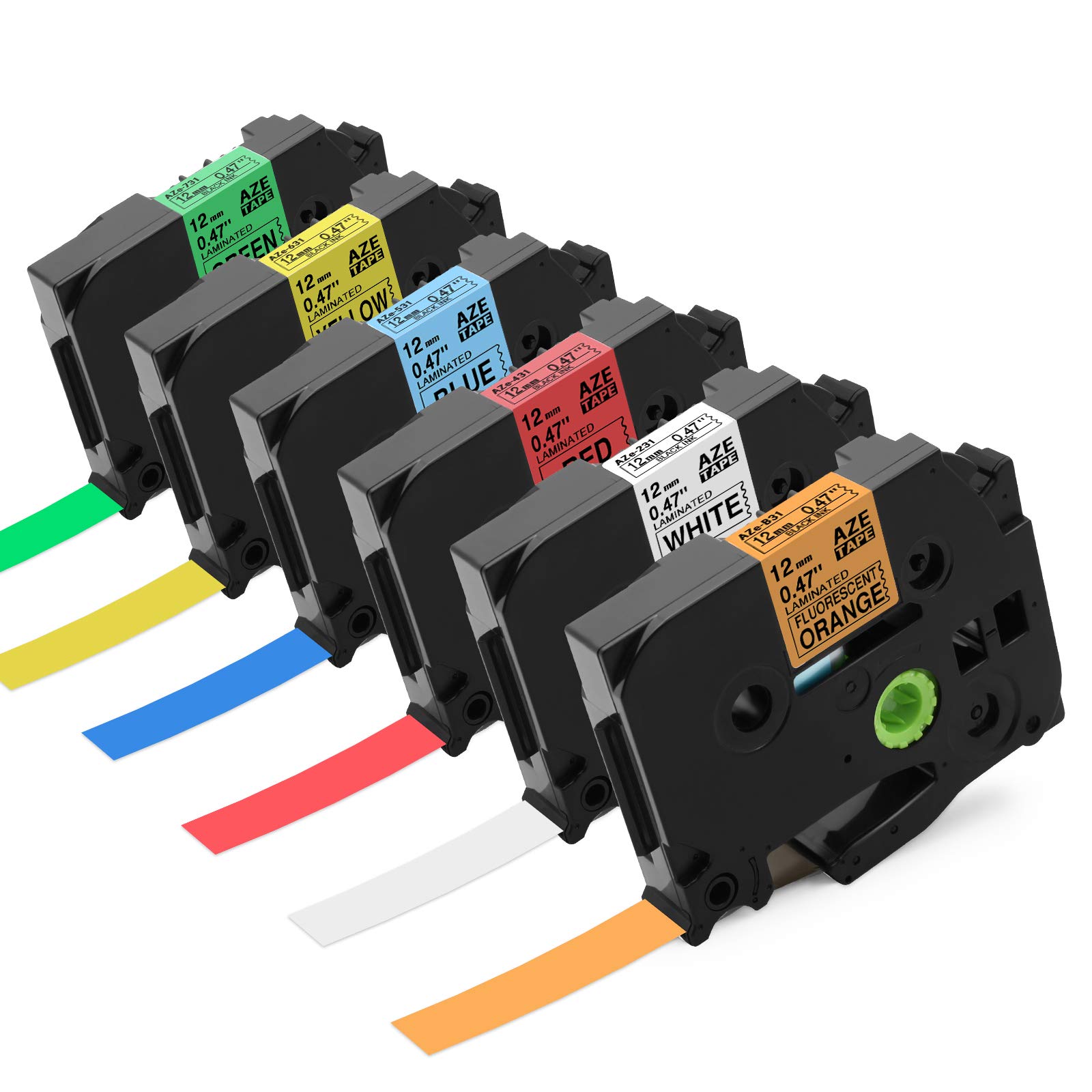 Buy Suminey Compatible Label Tape Replacement for Brother PTouch 12mm