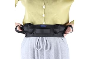 HOMYMUSY Gait Belt,Lifting Belt with 7 Handles,Transfer Belt for Elderly and Disabled Adjustable Size 30 Inch to 50 Inch,Medical Nursing Safety Patient Assist