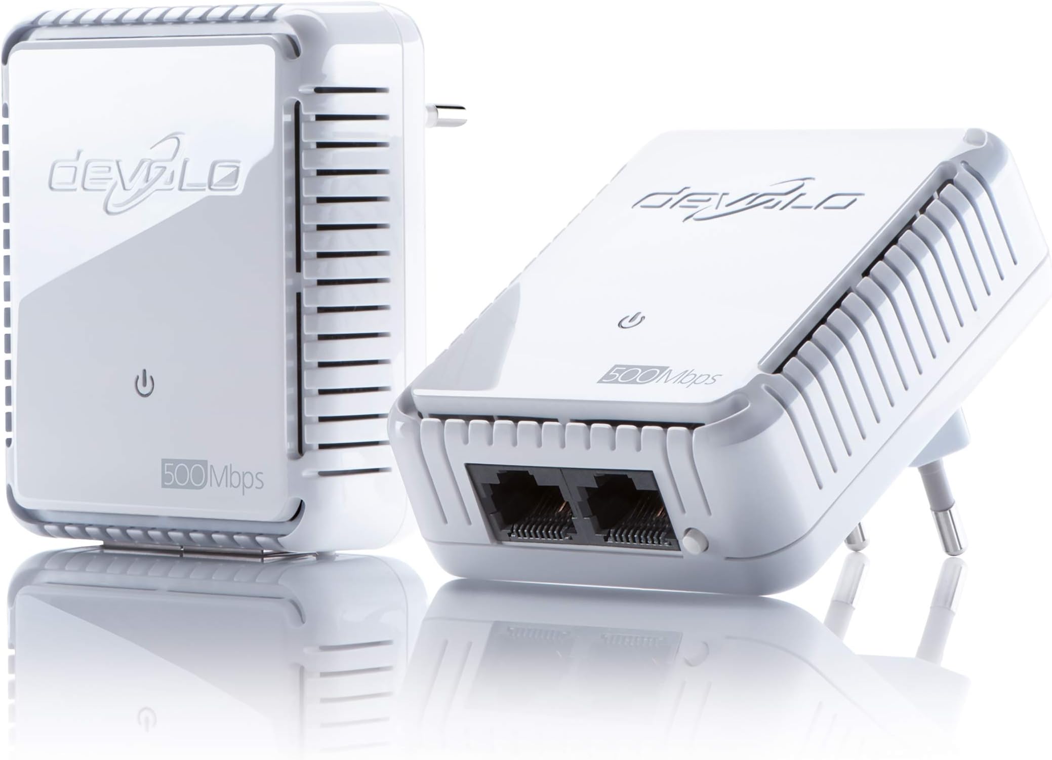 Devolo9105-Pack of 2 x 500 duo CPL dLAN Starter Kit (2-Port Fast Ethernet