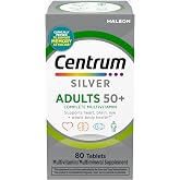 Centrum Silver Multivitamin for Adults 50 and Over, 80 Tablets | Contains Vitamin D3, B Vitamins, Clinically Proven to Support Memory as You Age, GLP-1 Support
