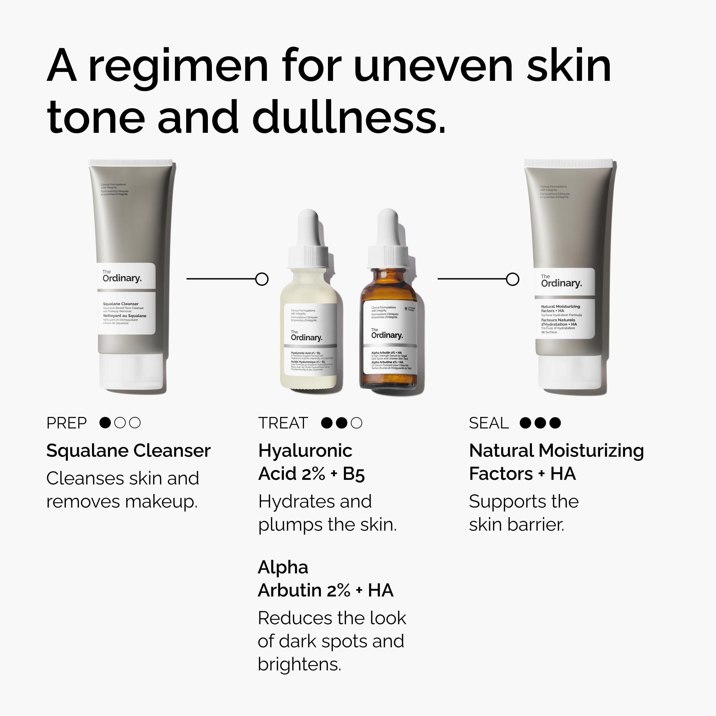 The Ordinary Alpha Arbutin 2% + Hyaluronic Acid, Brightens Skin and Targets Dark Spots, 1 Fl Oz