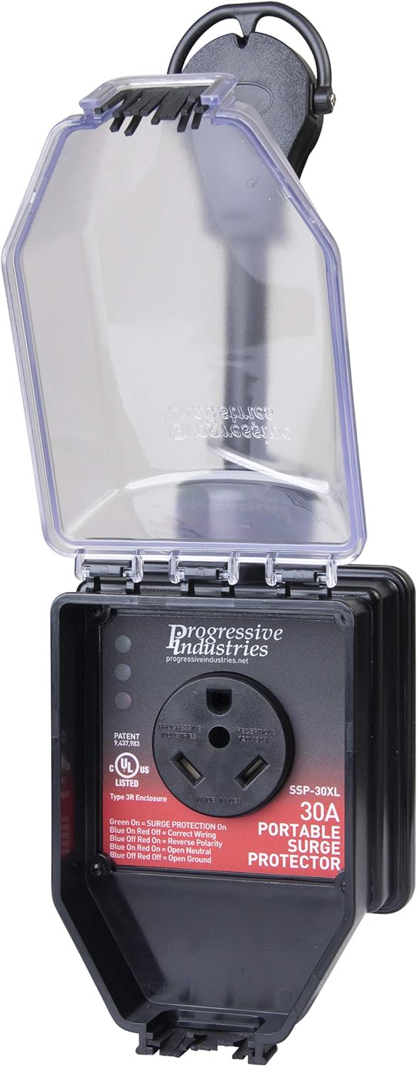 Progressive Industries SSP-30XL Surge Protector with Cover (30 Amp): Automotive
