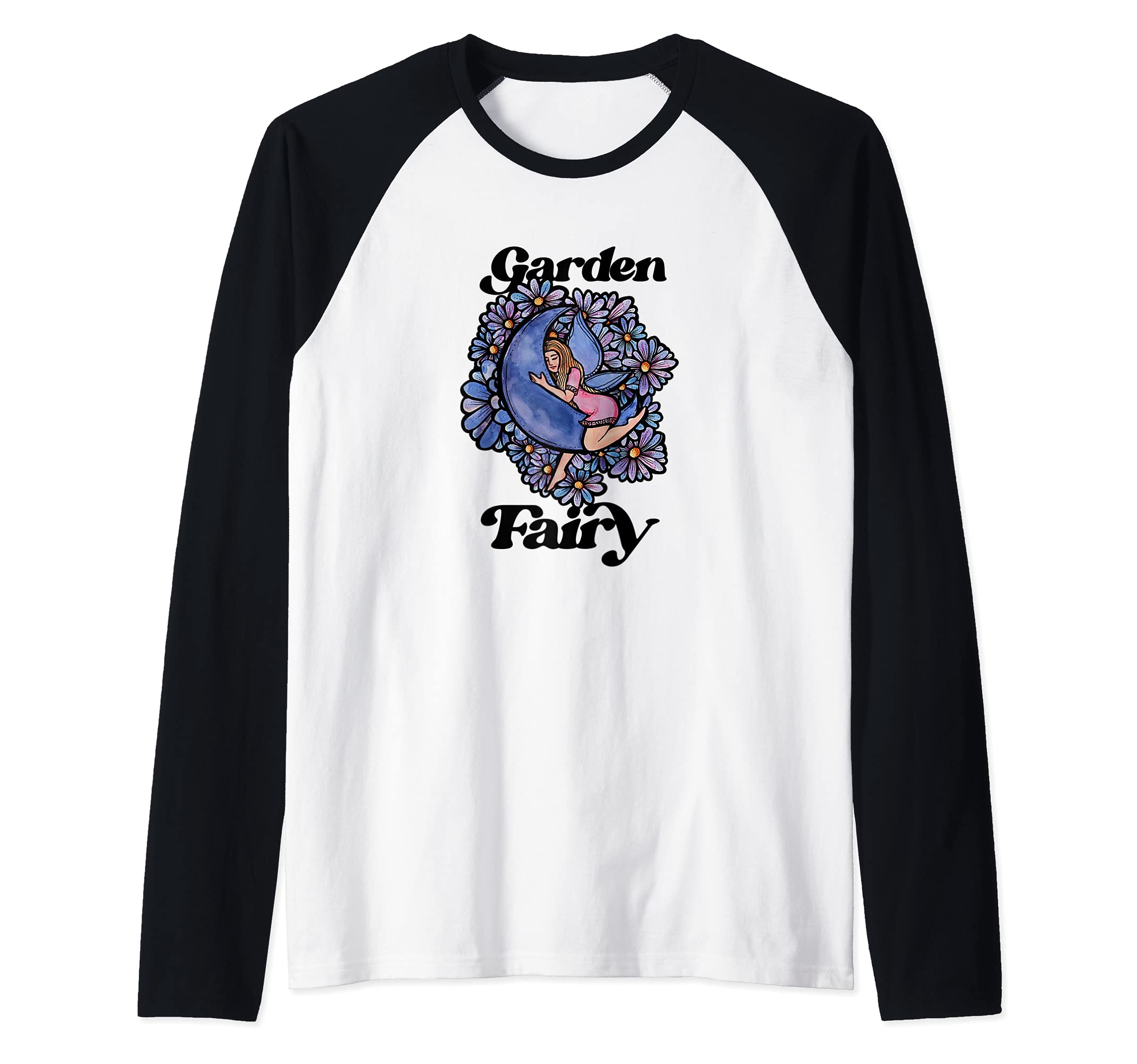 Garden Fairy Faerie Garden Raglan Baseball Tee — image 1