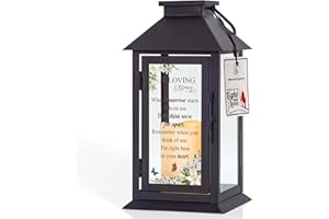 HN HAIINAA Memorial Lantern Bereavement Gifts in Memory of Loved One - Remembrance Sympathy Gifts for Loss of Mother or Father