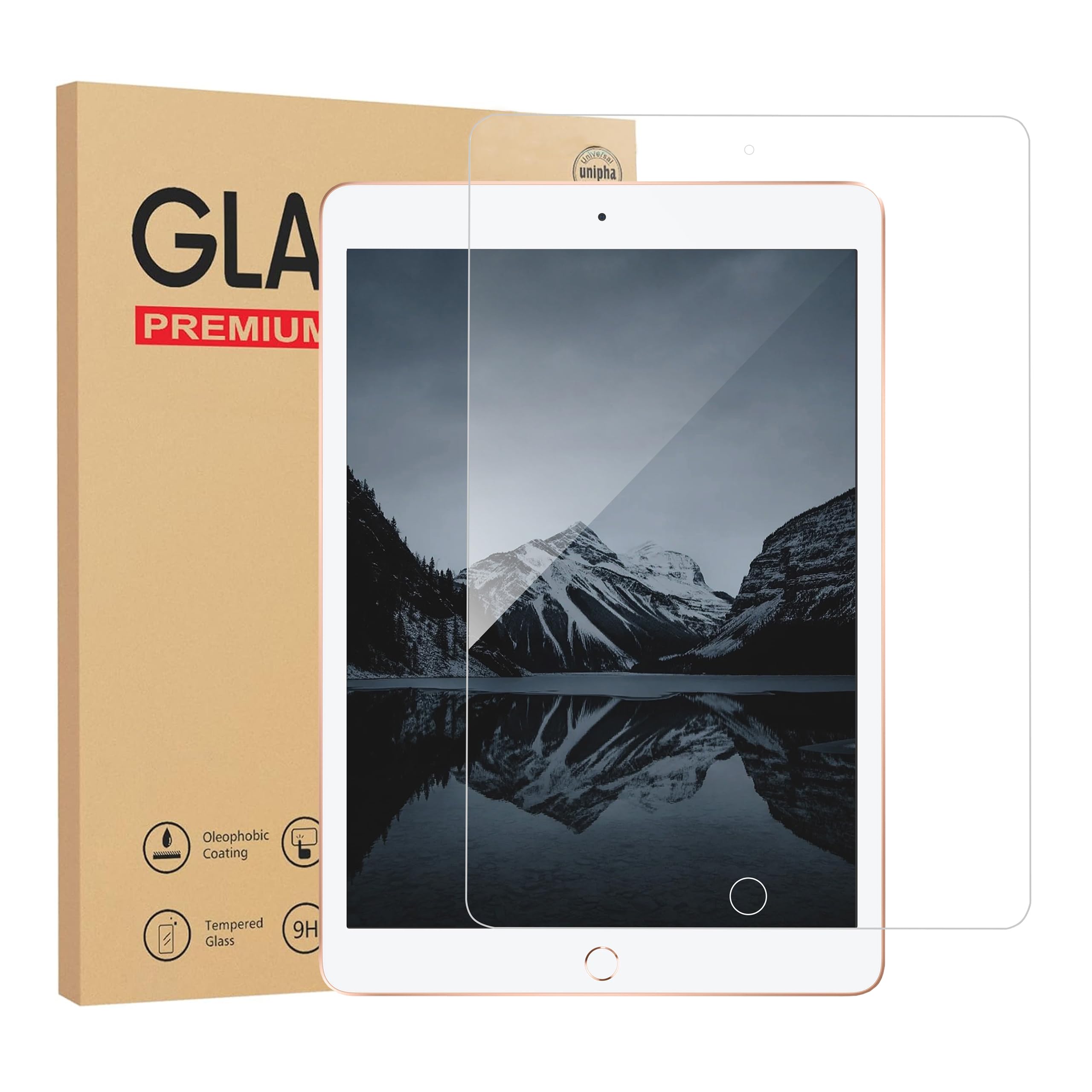 KamKorda iPad Screen Protector 10.2 Inch [9th/8th/7th Gen] | Tempered Glass for iPad 2021/2020/2019 | Scratch-Resistant Film with Easy Bubble-Free Installation – 1 Pack