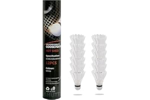 LARUMSPORT 12 PACK Badminton Shuttlecocks,Badminton Birdies with Great Stability.Has High Speed Badminton.Durability for Indoor Outdoor Training Sports,Great for Trainers, Amateurs, Beginners and Family