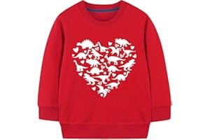 CHIPELER Kids Valentines Sweatshirts Toddler Boys Girls ABC I LOVE U Heart Graphic Shirt Toddler Long Sleeve Outfit Tops