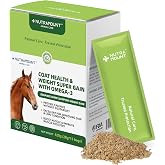 Nutramount Horse Ground Flaxseed Feed, Natural High-Fat Flaxseed Meal for Horses, Coat Shine &amp; Daily Feed Mix, Easy-to-Digest Horse Feed Ingredient &ndash; 420g