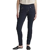 JAG Jeans Women's Nora Mid Rise Skinny Pull-on Jeans, After Midnight EDB422, 14