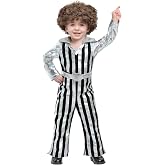 Disco Dude Costume | Dazzling Toddler Outfit With Sequin Details | 70s Jumpsuit For Kids
