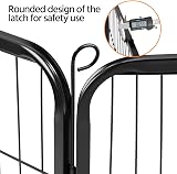 costoffs Extra Large Pet Playpen 16 Panels 60cm High Black Metal Fence view 6