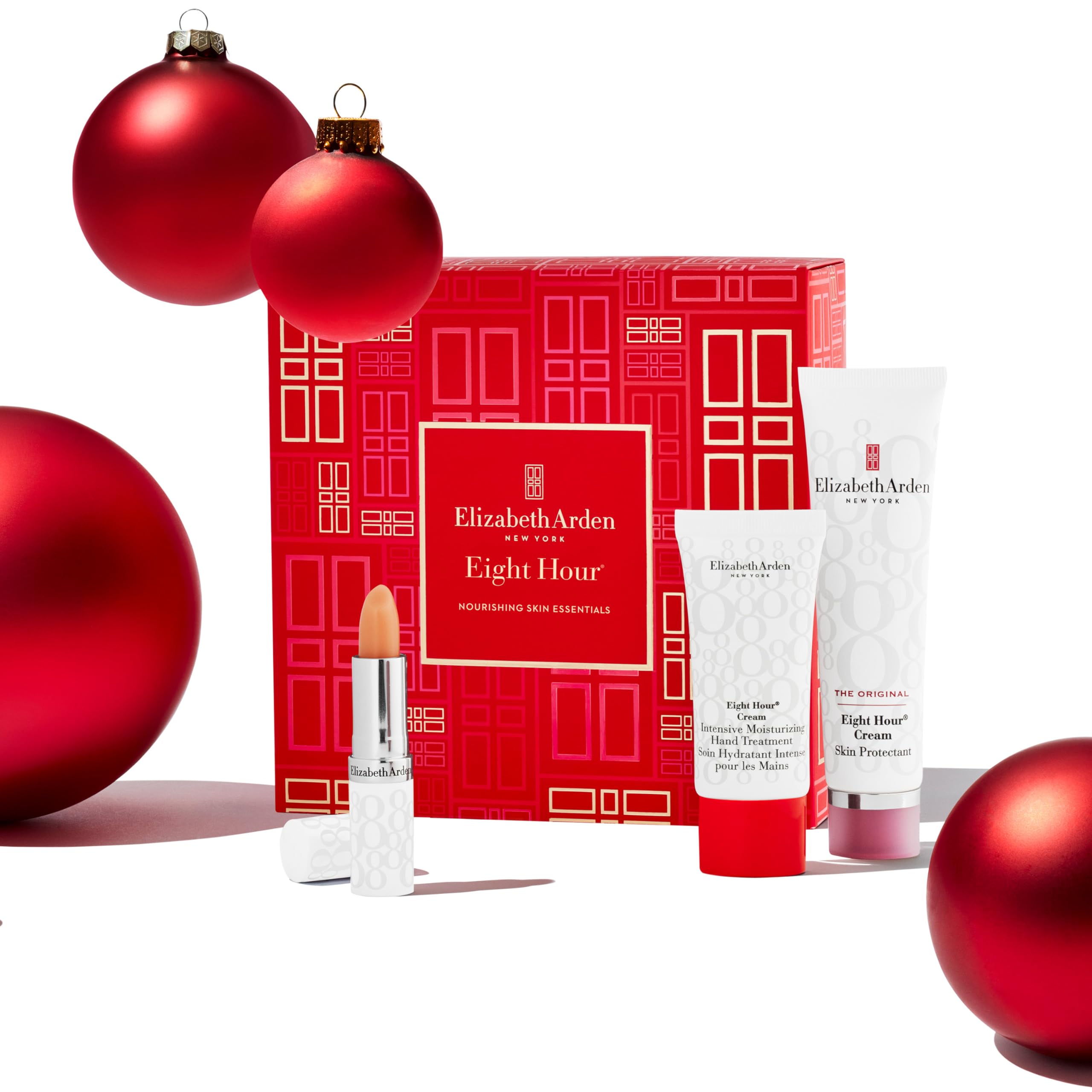 Elizabeth Arden NOURISHING SKIN ESSENTIALS Eight Hour 3-Piece Gift Set, daily hydrating & nourishing skincare, luxury gifting for women