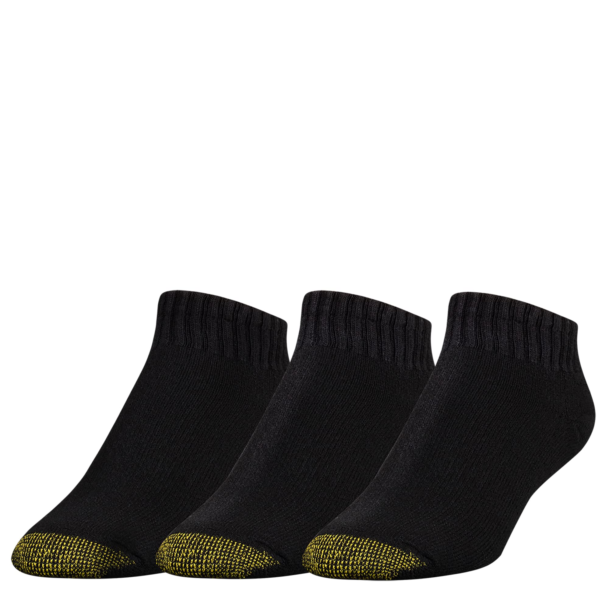 Photo 1 of GOLDTOE Men's Ultra Tec Performance No Show Socks, 3-Pairs, Black, Large
