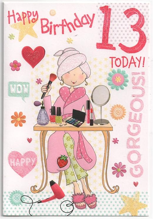 13 Birthday Card Girl 13-birthday-card-girl