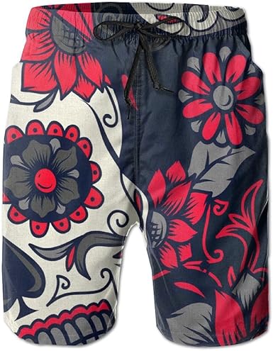 skull swim shorts