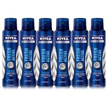 Nivea Active Fresh Deodorants for Men - Pack of 6
