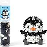 Tricofun 3D Animal Blocks Kit - STEM Learning Toys,Creative Forest Animals Playset with Soft Bricks for Boys Girls Birthday Gift (1017-Mini Penguin)