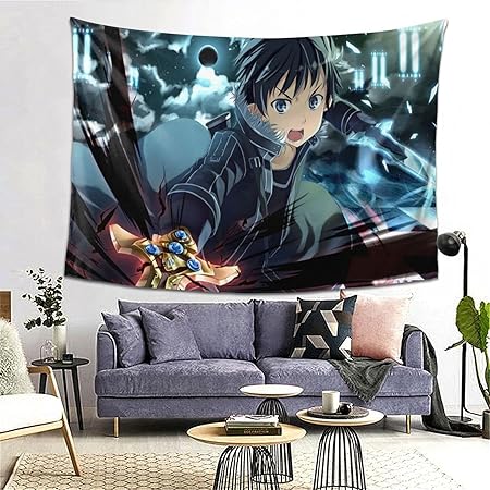 Amazon Co Jp 21新款 アニメ ソードアートオンライン 人気 おしゃれ 部屋 寝室 多機能壁掛け 風景 壁掛けタペストリー 自然景 壁飾り 家 リビングルーム ベッドルーム カーテン おしゃれ飾 3 152cm ホーム キッチン