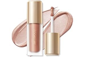 FOCALLURE Shimmer Liquid Highlighter, Smooth Cream Formula and Non-greasy Finish,Delivers a Natural Glow, Long Lasting Illuminator Highlighter Face Enhancing Makeup,Desire Oxygen