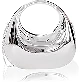 Miuco Women's Moon HandBag Acrylic Clutch Evening Bag Party and Wedding Metal Purse Crossbody